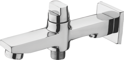 Bath Tub Spout-With Button Attachment For Telephone Shower